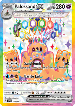 Palossand ex - Surging Sparks - #221 - Pokemon TCG card