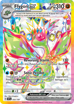 Flygon ex #222 Flygon ex - Surging Sparks - #222 - Pokemon TCG card