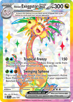 Alolan Exeggutor ex #225 Alolan Exeggutor ex - Surging Sparks - #225 - Pokemon TCG card