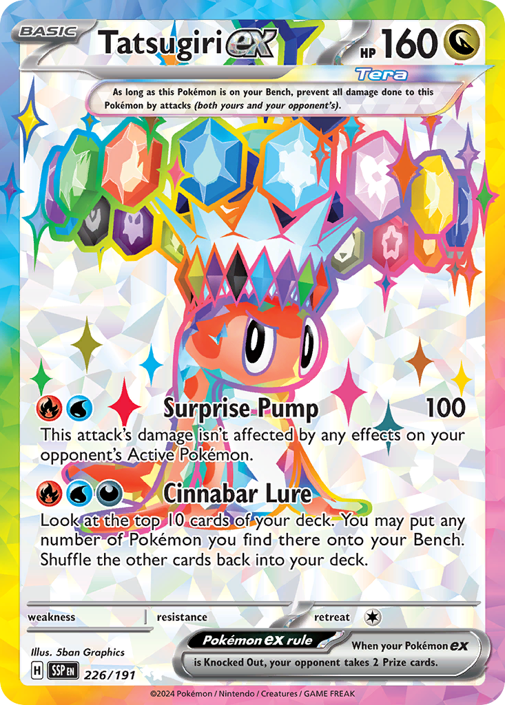 Tatsugiri ex - Surging Sparks - #226 - Pokemon TCG card