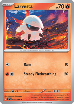Larvesta #24 Larvesta - Surging Sparks - #24 - Pokemon TCG card