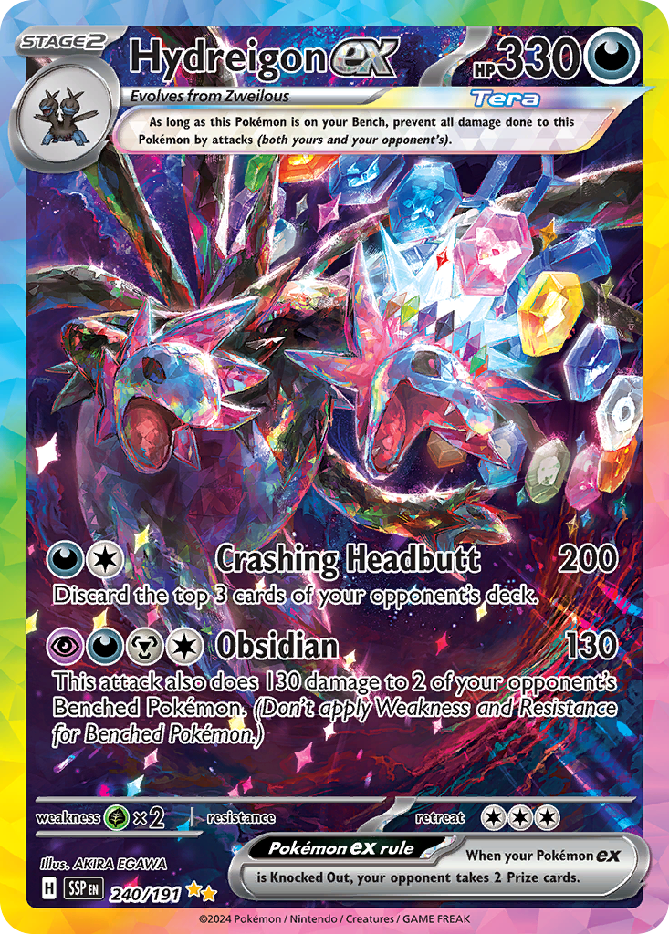 Hydreigon ex - Surging Sparks - #240 - Pokemon TCG card