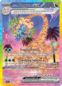 Alolan Exeggutor ex #242 Alolan Exeggutor ex - Surging Sparks - #242 - Pokemon TCG card