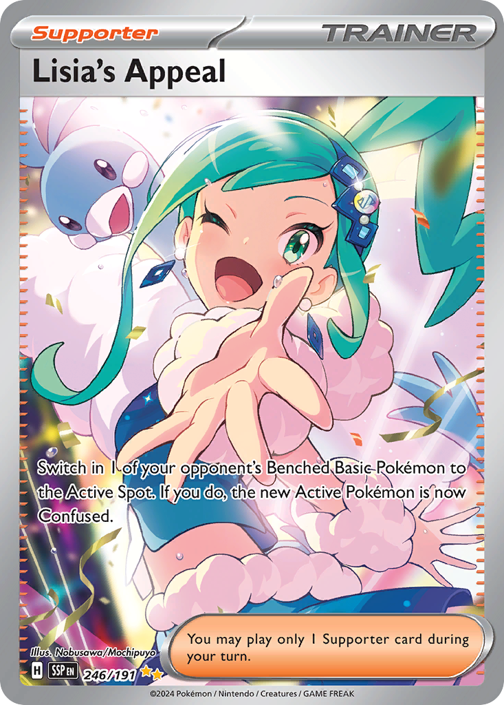 Lisia's Appeal - Surging Sparks - #246 - Pokemon TCG card