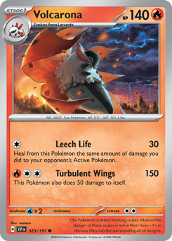 Volcarona #25 Volcarona - Surging Sparks - #25 - Pokemon TCG card