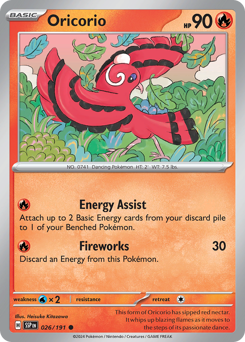 Oricorio - Surging Sparks - #26 - Pokemon TCG card