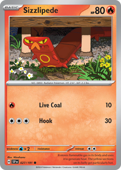 Sizzlipede #27 Sizzlipede - Surging Sparks - #27 - Pokemon TCG card