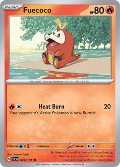 Fuecoco - Surging Sparks - #29 - Pokemon TCG card