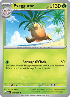 Exeggutor - Surging Sparks - #3 - Pokemon TCG card