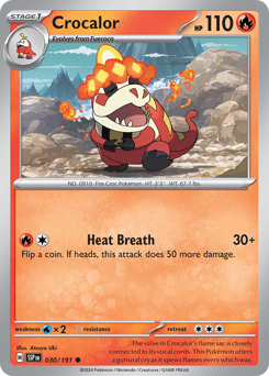 Crocalor - Surging Sparks - #30 - Pokemon TCG card