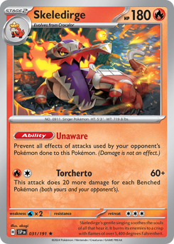 Skeledirge #31 Skeledirge - Surging Sparks - #31 - Pokemon TCG card