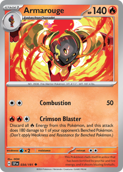 Armarouge #34 Armarouge - Surging Sparks - #34 - Pokemon TCG card