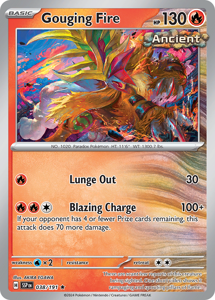 Gouging Fire - Surging Sparks - #38 - Pokemon TCG card