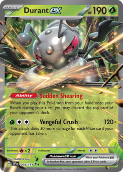 Durant ex - Surging Sparks - #4 - Pokemon TCG card
