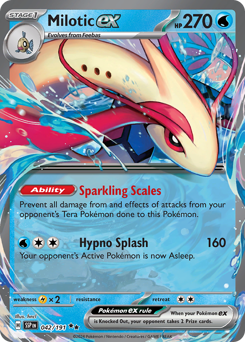 Milotic ex #42 Milotic ex - Surging Sparks - #42 - Pokemon TCG card