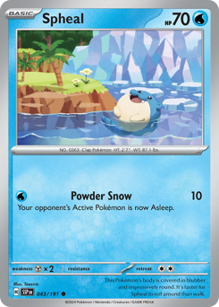 Spheal - Surging Sparks - #43 - Pokemon TCG card