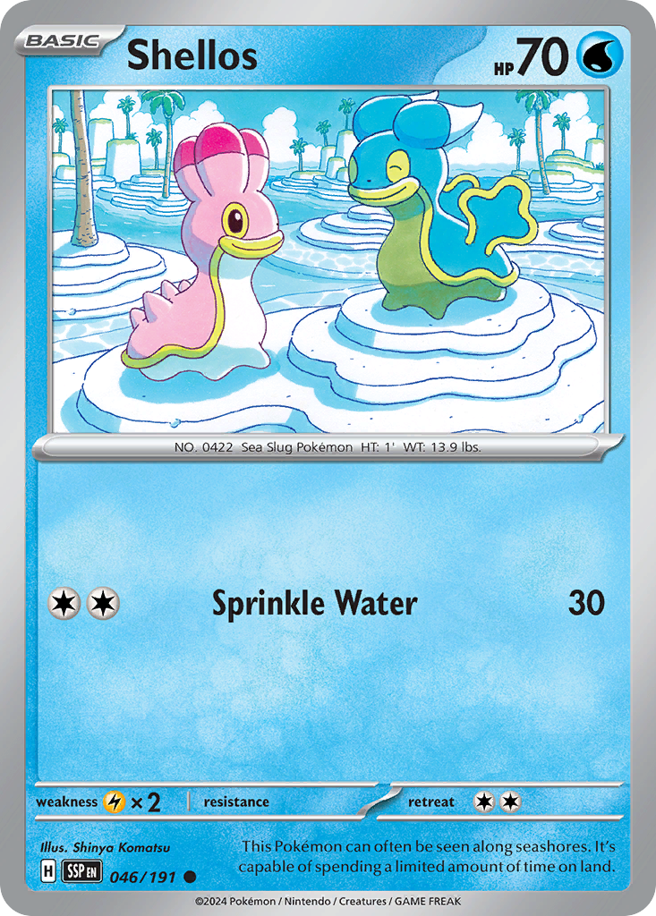 Shellos - Surging Sparks - #46 - Pokemon TCG card