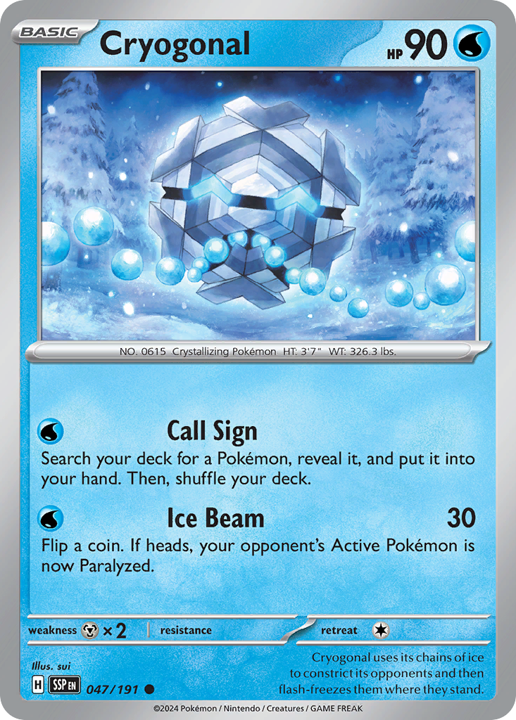 Cryogonal - Surging Sparks - #47 - Pokemon TCG card