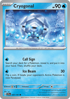 Cryogonal - Surging Sparks - #47 - Pokemon TCG card