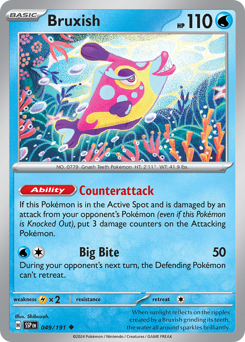 Bruxish - Surging Sparks - #49 - Pokemon TCG card