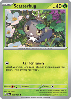 Scatterbug - Surging Sparks - #5 - Pokemon TCG card