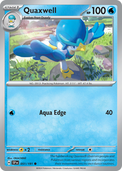 Quaxwell #51 Quaxwell - Surging Sparks - #51 - Pokemon TCG card