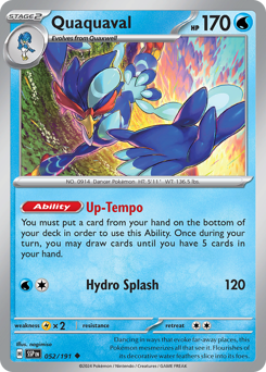Quaquaval #52 Quaquaval - Surging Sparks - #52 - Pokemon TCG card