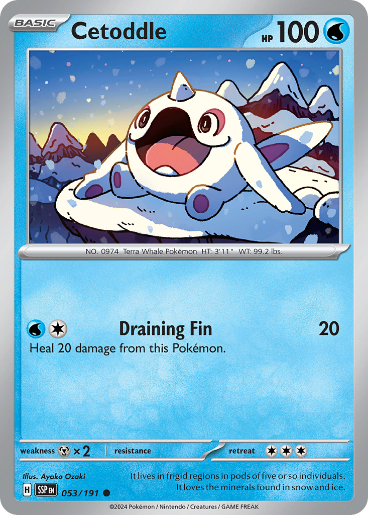 Cetoddle - Surging Sparks - #53 - Pokemon TCG card