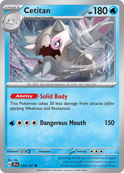 Cetitan #54 Cetitan - Surging Sparks - #54 - Pokemon TCG card
