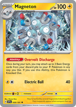 Magneton #59 Magneton - Surging Sparks - #59 - Pokemon TCG card