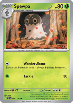 Spewpa #6 Spewpa - Surging Sparks - #6 - Pokemon TCG card