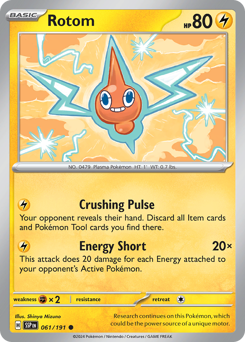Rotom #61 Rotom - Surging Sparks - #61 - Pokemon TCG card