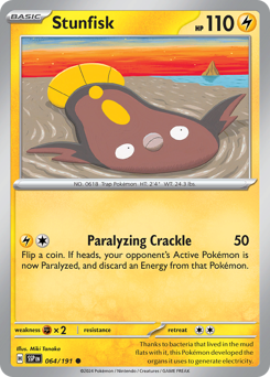Stunfisk - Surging Sparks - #64 - Pokemon TCG card
