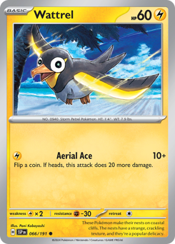 Wattrel #66 Wattrel - Surging Sparks - #66 - Pokemon TCG card