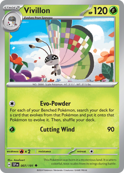 Vivillon - Surging Sparks - #7 - Pokemon TCG card
