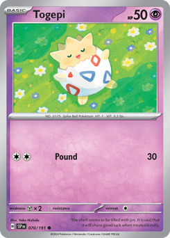 Togepi #70 Togepi - Surging Sparks - #70 - Pokemon TCG card