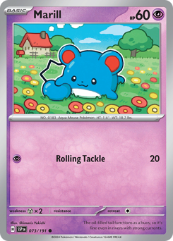 Marill #73 Marill - Surging Sparks - #73 - Pokemon TCG card
