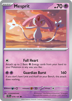 Mesprit #79 Mesprit - Surging Sparks - #79 - Pokemon TCG card