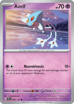 Azelf - Surging Sparks - #80 - Pokemon TCG card