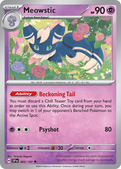 Meowstic #85 Meowstic - Surging Sparks - #85 - Pokemon TCG card