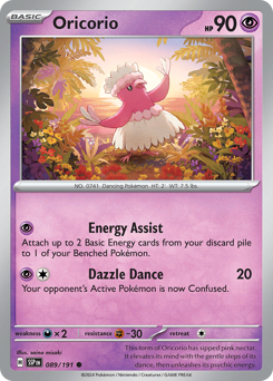 Oricorio - Surging Sparks - #89 - Pokemon TCG card
