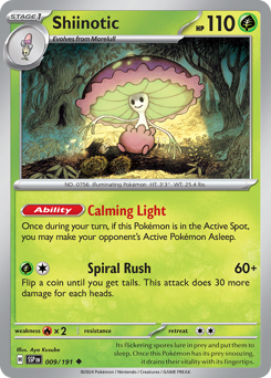 Shiinotic - Surging Sparks - #9 - Pokemon TCG card
