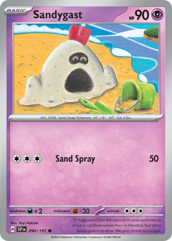 Sandygast - Surging Sparks - #90 - Pokemon TCG card