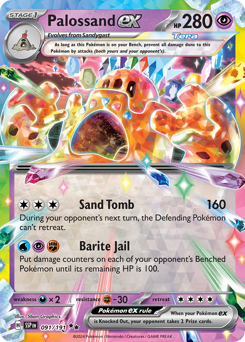 Palossand ex - Surging Sparks - #91 - Pokemon TCG card