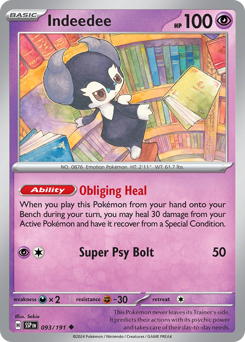 Indeedee #93 Indeedee - Surging Sparks - #93 - Pokemon TCG card