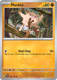 Mankey #98 Mankey - Surging Sparks - #98 - Pokemon TCG card