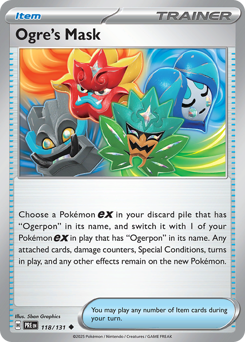 Ogre's Mask - Prismatic Evolutions - #118 - Pokemon TCG card
