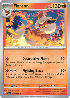 Flareon - Prismatic Evolutions - #13 - Pokemon TCG card