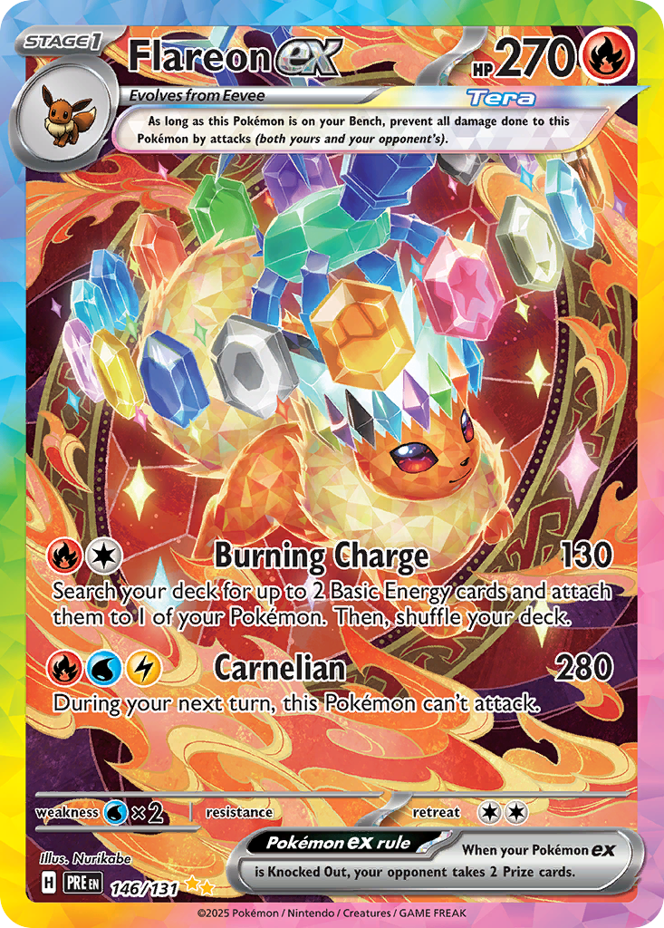 Flareon ex - Prismatic Evolutions - #146 - Pokemon TCG card