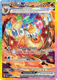 Flareon ex #146 Flareon ex - Prismatic Evolutions - #146 - Pokemon TCG card